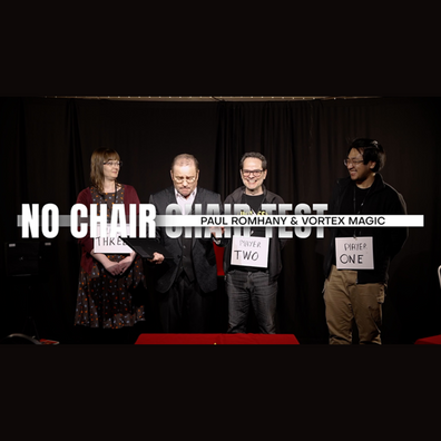 Vortex Magic Presents THE NO CHAIR CHAIR TEST - by Paul Romhany - Trick